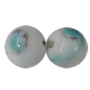 Porcelain Beads, Round 6mm, Hole:About 1.5mm, Sold by Bag