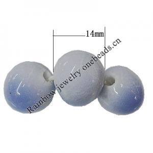 Porcelain Beads, Crackle Teardrop 14x20mm, Hole:About 1.5mm, Sold by Bag