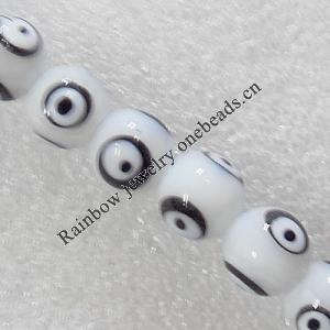 Lampwork Beads, Round 10mm Hole:About 1.5mm, Sold by PC