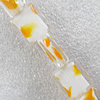 Lampwork Beads, Rectangle 12x15mm Hole:About 1.5mm, Sold by PC