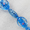 Lampwork Beads, Flat Oval 25x30mm Hole:About 1.5mm, Sold by PC