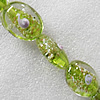 Lampwork Beads, Flat Oval 25x30mm Hole:About 1.5mm, Sold by PC