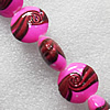 Lampwork Beads, Flat Round 28mm Hole:About 1.5mm, Sold by PC