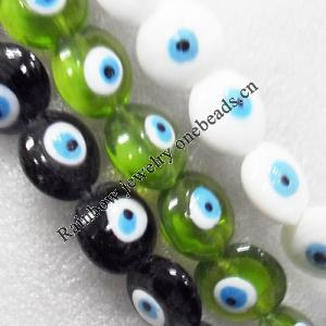 Lampwork Beads, Flat Round 20mm Hole:About 1.5mm, Sold by PC