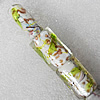 Gold Sand Lampwork Beads, Rectangle 25x30mm Hole:About 1.5mm, Sold by PC