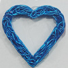 Iron Thread Component Handmade Lead-free, Hollow Heart 30x30mm, Sold by Bag