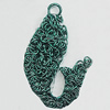 Iron Thread Component Handmade Lead-free, Fish 40x25mm, Sold by Bag