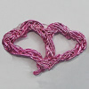 Iron Thread Component Handmade Lead-free, Heart 20x32mm, Sold by Bag