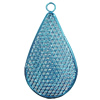 Iron Thread Component Handmade Lead-free, Teardrop 58x34mm Hole:4mm, Sold by Bag