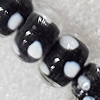 Lampwork Beads, Rondelle 9x14mm Hole:About 1.5mm, Sold by PC