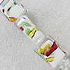 Lampwork Beads, Rectangle 25x30mm Hole:About 1.5mm, Sold by PC
