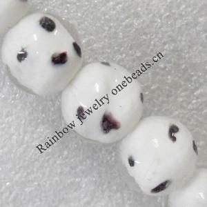 Lampwork Beads, Round 12mm Hole:About 1.5mm, Sold by PC