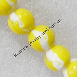 Lampwork Beads, Round 18mm Hole:About 1.5mm, Sold by PC