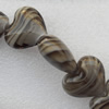 Lampwork Beads, Heart 28mm Hole:About 3mm, Sold by PC