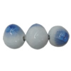 Porcelain Beads, Crackle Teardrop 10x16mm, Hole:About 1.5mm, Sold by Bag