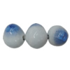 Porcelain Beads, Crackle Teardrop 16x22mm, Hole:About 1.5mm, Sold by Bag
