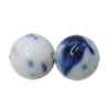 Porcelain Beads, Round 6mm, Hole:About 1.5mm, Sold by Bag