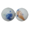 Porcelain Beads, Round 10mm, Hole:About 1.5mm, Sold by Bag