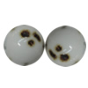 Porcelain Beads, Round 6mm, Hole:About 1.5mm, Sold by Bag