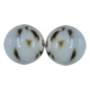 Porcelain Beads, Round 6mm, Hole:About 1.5mm, Sold by Bag