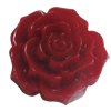 Resin Cabochons, No Hole Headwear & Costume Accessory, Flower, About 35mm in diameter, Sold by Bag