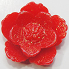 Resin Cabochons, No Hole Headwear & Costume Accessory, Flower, About 15mm in diameter, Sold by Bag