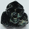 Resin Cabochons, No Hole Headwear & Costume Accessory, Flower, About 14mm in diameter, Sold by Bag