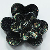 Resin Cabochons, No Hole Headwear & Costume Accessory, Flower, About 17mm in diameter, Sold by Bag