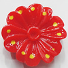 Resin Cabochons, No Hole Headwear & Costume Accessory, Flower, About 21mm in diameter, Sold by Bag