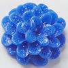 Resin Cabochons, No Hole Headwear & Costume Accessory, Flower, About 17mm in diameter, Sold by Bag