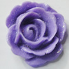 Resin Cabochons, No Hole Headwear & Costume Accessory, Flower, About 20mm in diameter, Sold by Bag