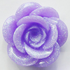 Resin Cabochons, No Hole Headwear & Costume Accessory, Flower, About 19mm in diameter, Sold by Bag