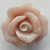 Resin Cabochons, No Hole Headwear & Costume Accessory, Flower, About 20mm in diameter, Sold by Bag