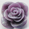 Resin Cabochons, No Hole Headwear & Costume Accessory, Flower, About 22mm in diameter, Sold by Bag