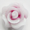 Resin Cabochons, No Hole Headwear & Costume Accessory, Flower, About 15mm in diameter, Sold by Bag