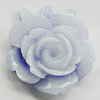 Resin Cabochons, No Hole Headwear & Costume Accessory, Flower, About 20x18mm in diameter, Sold by Bag