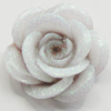 Resin Cabochons, No Hole Headwear & Costume Accessory, Flower, About 19mm in diameter, Sold by Bag