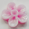 Resin Cabochons, No Hole Headwear & Costume Accessory, Flower, About 17mm in diameter, Sold by Bag