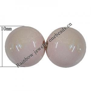 Porcelain Beads, Round 10mm, Hole:About 1.5mm, Sold by Bag