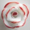 Porcelain Cabochons, No Hole Headwear & Costume Accessory, Flower Size:About 15mm, Sold By Bag