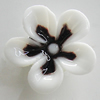 Porcelain Cabochons, No Hole Headwear & Costume Accessory, Flower Size:About 16mm, Sold By Bag