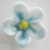 Porcelain Cabochons, No Hole Headwear & Costume Accessory, Flower Size:About 16mm, Sold By Bag