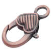 Alloy Lobster Claw Clasps, about 14mm wide, 26mm long, hole: 4mm, Sold by bag