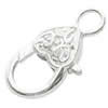 Alloy Lobster Claw Clasps, about 13mm wide, 25~26mm long, hole: 4mm, Sold by bag