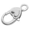 Alloy Lobster Claw Clasps, about 14mm wide, 27.5mm long, hole: 4mm, Sold by bag