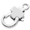 Alloy Lobster Claw Clasps, about 15.5mm wide, 29mm long, hole: 3mm, Sold by bag