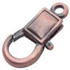 Alloy Lobster Claw Clasps, about 13mm wide, 27mm long, hole: 2.5mm, Sold by bag