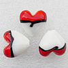 Lampwork Beads, Heart 20mm Hole:About 2mm, Sold by PC