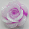 Resin Cabochons, No Hole Headwear & Costume Accessory, Flower, About 19mm in diameter, Sold by Bag