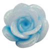 Resin Cabochons, No Hole Headwear & Costume Accessory, Flower, About 19mm in diameter, Sold by Bag